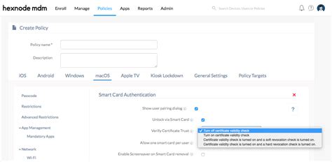 macos mojave smart card|Configure a Mac for smart card–only authentication.